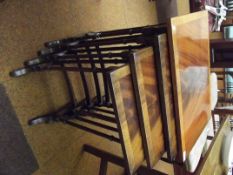 Quartet nest of mahogany tables