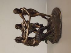 Bronzed resin group