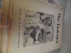 Quantity of 'The Listener' magazines