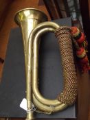 Military brass bugle