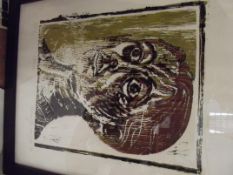 Framed print (A/P) 'Woman' signed by Emma Van Spyk