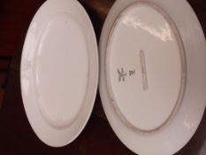 Pair of World War 2 Nazi serving platters by Heinr