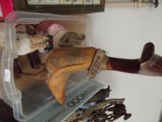 Box to include a large wooden duck