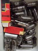 Box of vintage valves