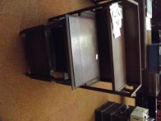 Freestanding bookshelf together with an oak side t