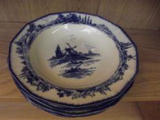 Six Royal Doulton bowls