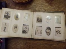 Album containing Edwardian photographs