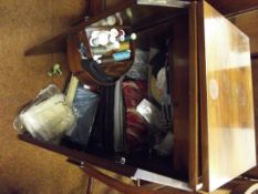 Sewing cabinet and contents (no machine)
