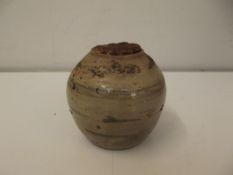 Early Chinese lidded/sealed jar - 5 inches