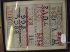 Victorian sampler by Alice Cooper