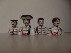 Lorna Bailey set of 4 Beatles busts
