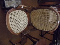 Edwardian bergère nursing chair