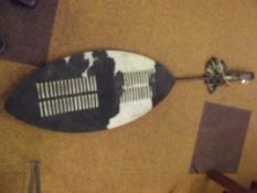Zulu cow hide Ishilunga shield