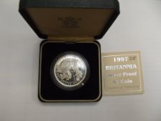 Royal mint 1997 Britannia silver proof one ounce £