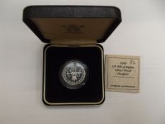 Royal mint 1989 UK Bill of Rights silver proof Pie