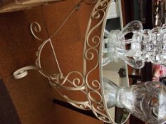 Wought iron hall table