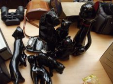 Collection of black pottery