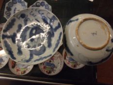 Pair of mid 19th century Chinese blue and white bo