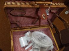Picnic basket and contents