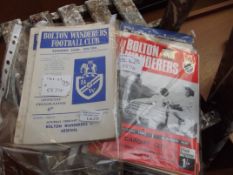 Large collection of early Bolton Wanderers program