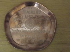 Copper Teachers Highland cream whisky tray
