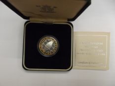 Royal mint Silver proof £2 Rugby world cup 1999