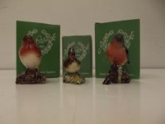 3x Beswick birds with boxes