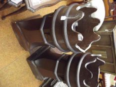 Pair of salt glazed chimney crowns (both a/f)