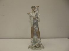 Lladro figure of a boy with goat