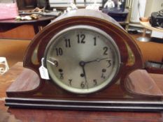 Inlaid Edwardian mantle clock