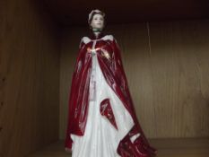 Royal Worcester commemorative figure