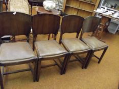 Set of four dining chairs