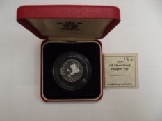 Royal mint 1997 UK silver proof Piedfort 50p