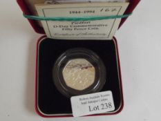 Royal Mint 1944-1994 silver Piedfort D-Day commemo