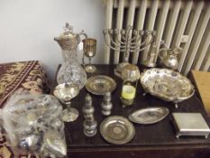 Large collection of silver plated items and others