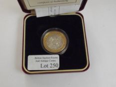 Royal Mint 1998 silver proof two-pound coin
