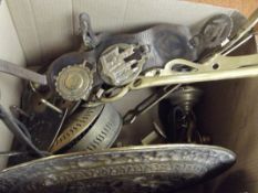 Large collection of brassware