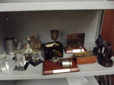 Shelf of mixed items