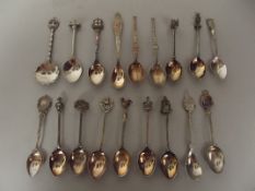 Collection of souvenir spoons