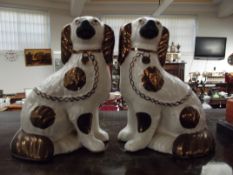Pair of Staffordshire dogs