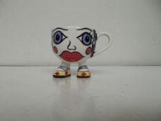 Lorna Bailey prototype cup, signed in gold