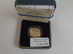 Royal Mint 1999 silver proof one pound coin 'Lion