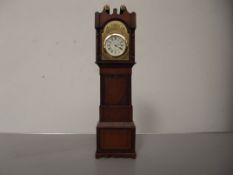 Miniature long case clock