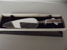 Silver handle cake knife