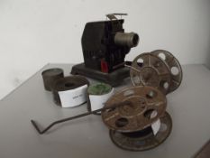 Vintage projector and reels