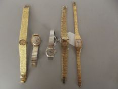 Collection of 5 ladies wristwatches, 2 X Tissot, 1
