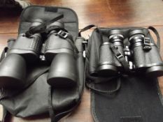 Two pairs of binoculars