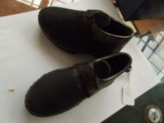Pair of Victorian child's clogs