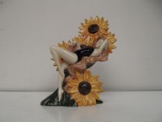 Carltonware girl, Sunflower, limited edition 167/6
