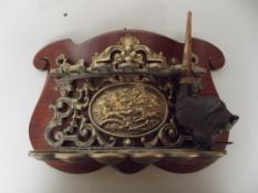 Wall hanging mounted brass pipe stand with one pip